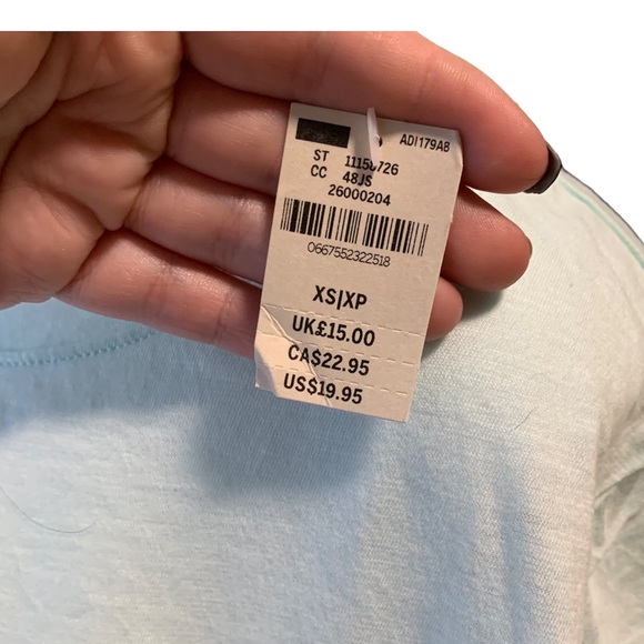 Nwt PINK BY VICTORIA’S SECRET BLUE CREW NECK T-SHIRT WITH LOGO SIZE XS - Picture 3 of 6